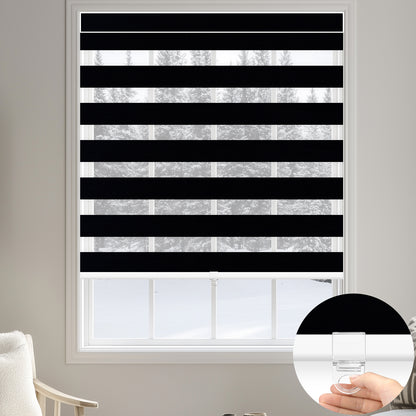 Kincmo Cordless Zebra Shades 100% Blackout - Gentle