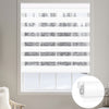 Kincmo No Drill Zebra Shades, Motorized 100% Blackout - Gentle