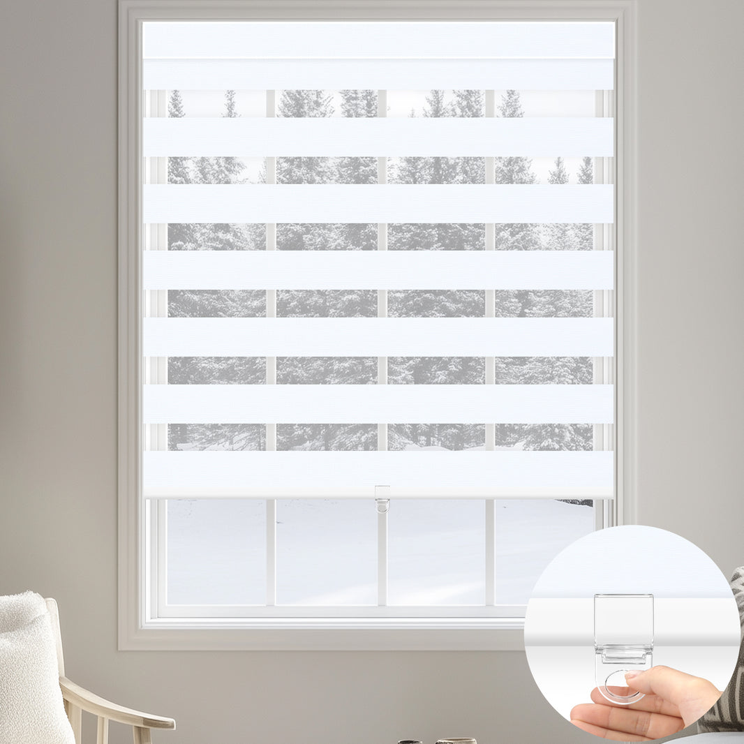 Kincmo Cordless Zebra Shades 100% Blackout - Gentle