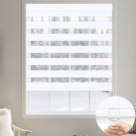 Kincmo Cordless Zebra Shades 100% Blackout - Gentle