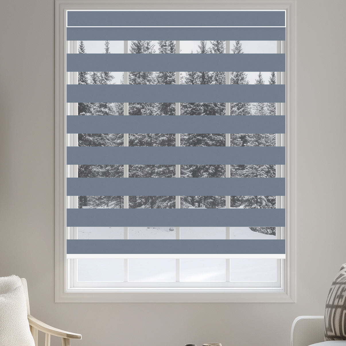 blue zebra shades 100% blackout