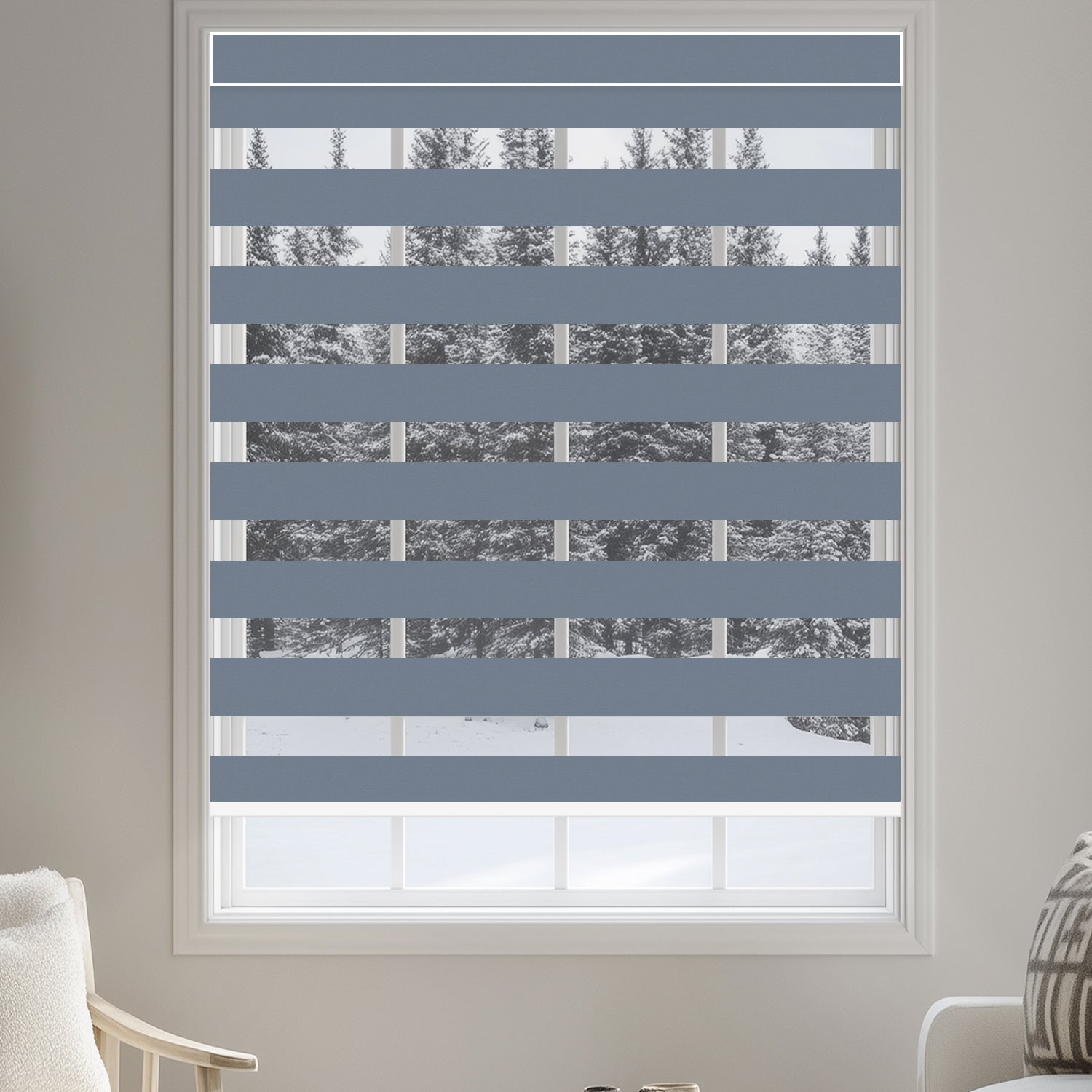 blue zebra shades 100% blackout