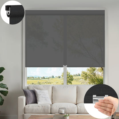 Kincmo No Drill Cordless UV Protection Solar Shades 0%/1%/3%/5% Openness