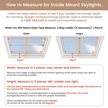 Kincmo Motorized Skylight Cellular Shades