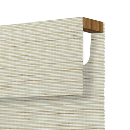 Kincmo Natural Jute Motorized Woven Wood Shades 50%/70%/100% Blackout - Designer
