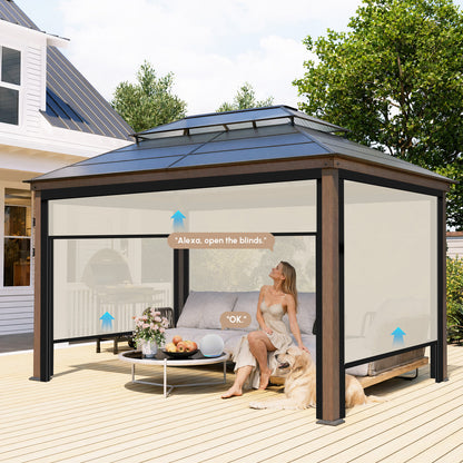 Kincmo Motorized Zipper Track Windproof & Smart Outdoor Screens