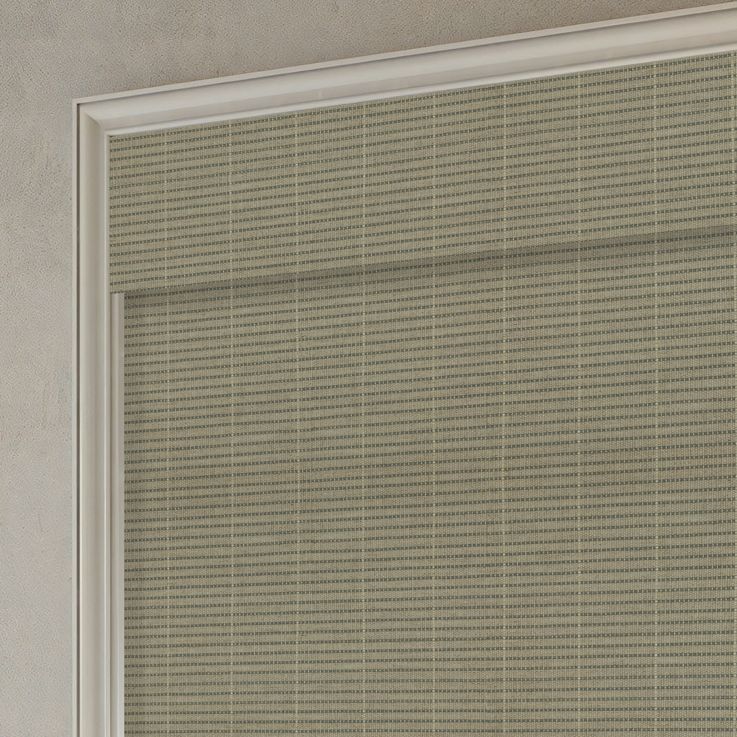 Kincmo Motorized Woven Wood Shades 50%/70%/100% Blackout - Organic Texture