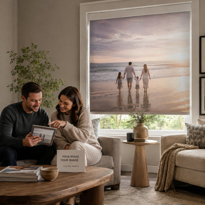 Kincmo Custom Printed Motorized Roller Shades
