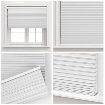 Kincmo No Drill Cellular Shades, Motorized 100% Blackout