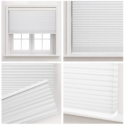 Kincmo No Drill Cellular Shades, Motorized Light Filtering | Double-Cell