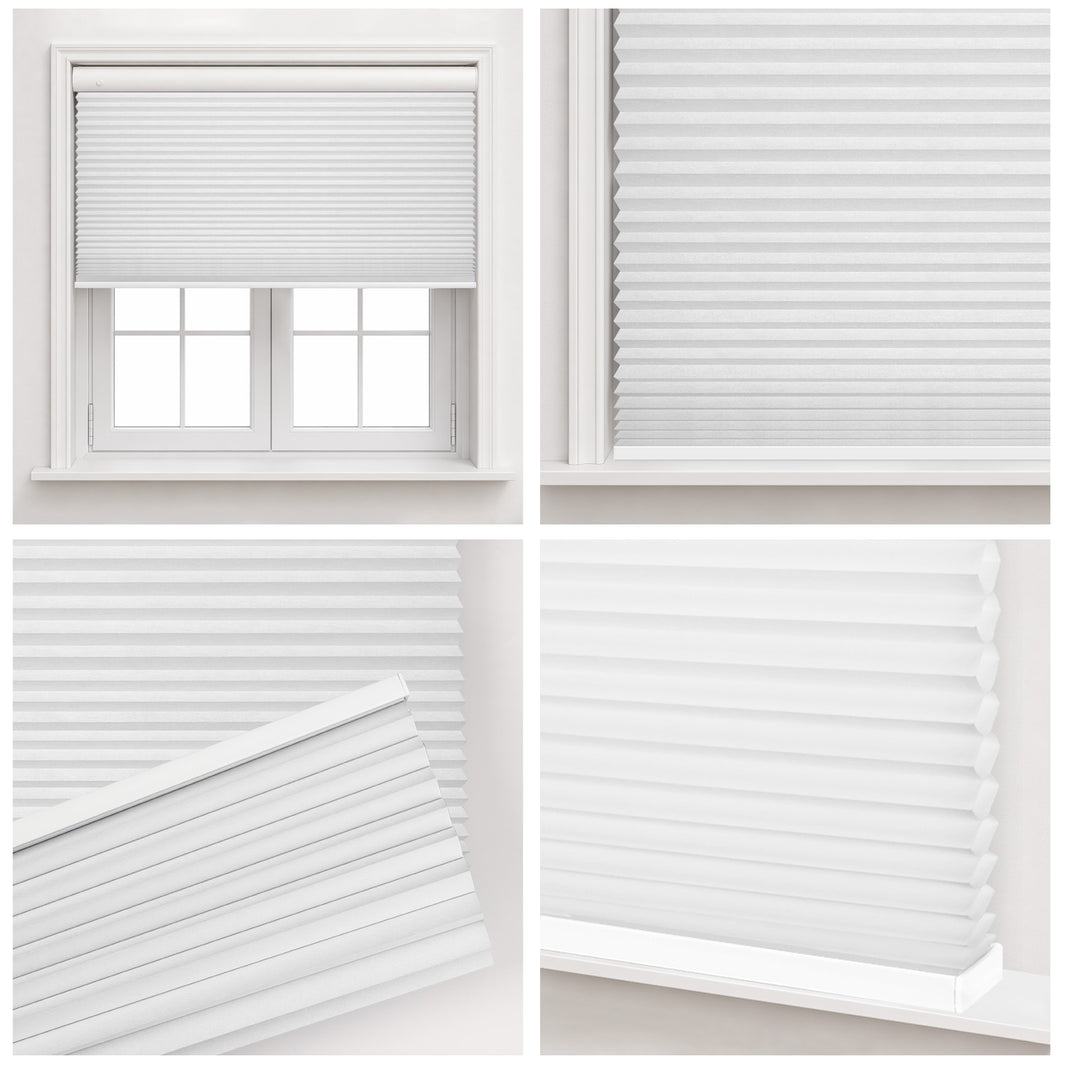 Kincmo No Drill Cellular Shades, Motorized Light Filtering