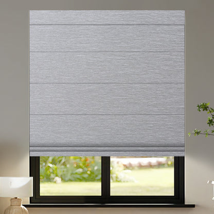 grey roman blinds