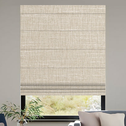 beige roman shades