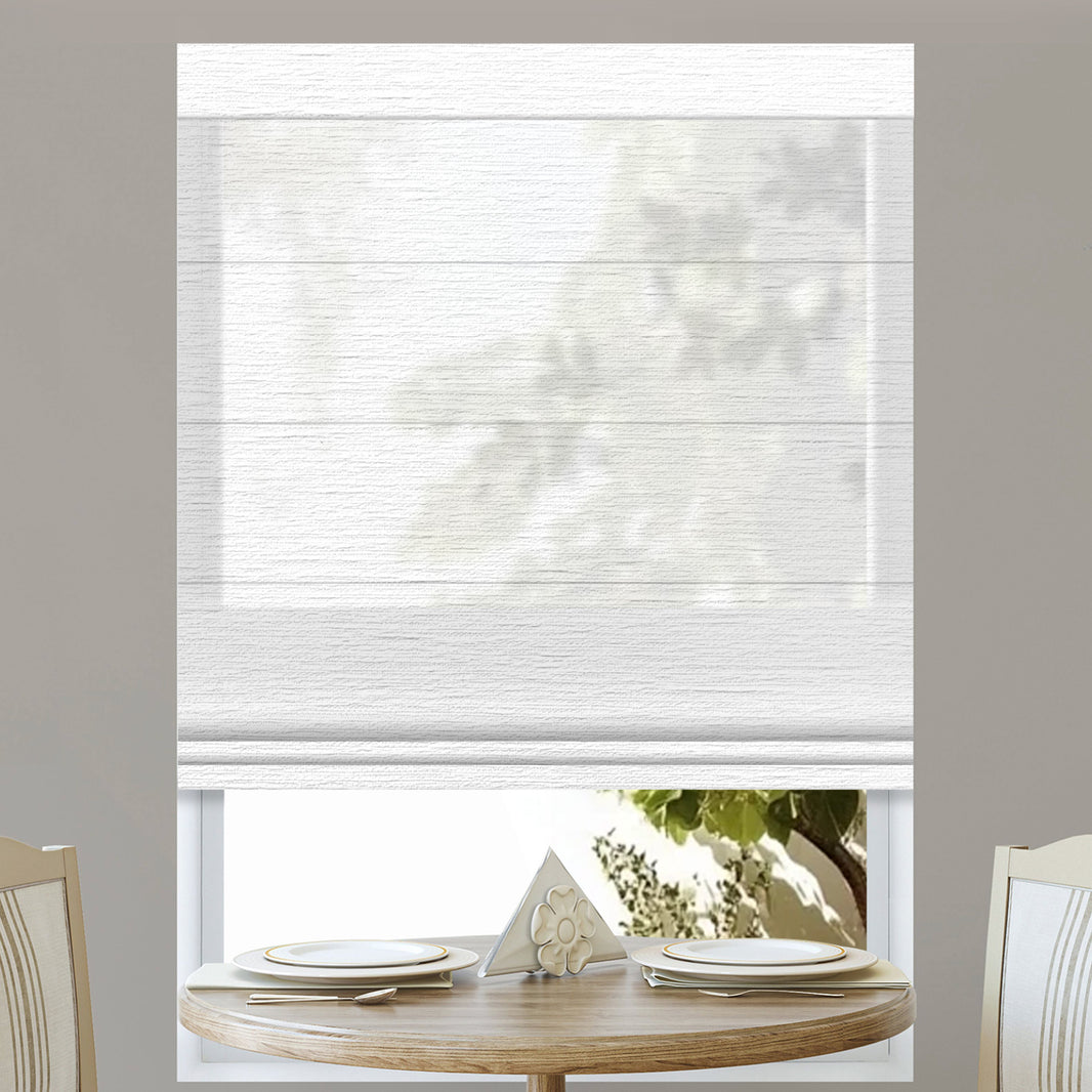 Kincmo Motorized Light Filtering Roman Shades 60% Blackout - Atlantic
