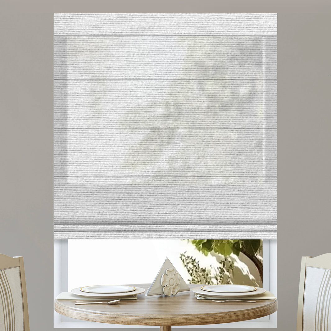 Kincmo Motorized Light Filtering Roman Shades 60% Blackout - Atlantic