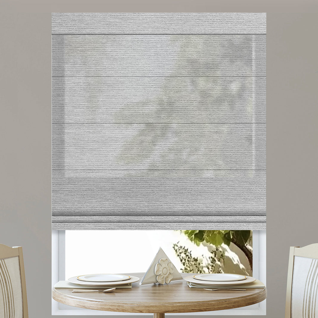 Kincmo Motorized Light Filtering Roman Shades 60% Blackout - Atlantic