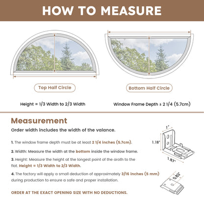 Kincmo Motorized Arched Cellular Shades