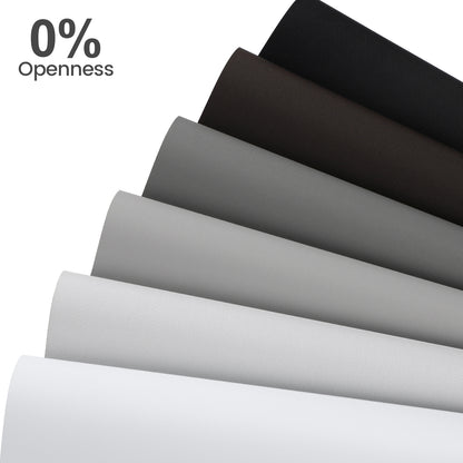 Kincmo Motorized UV Protection Solar Shades 0%/1%/3%/5% Openness