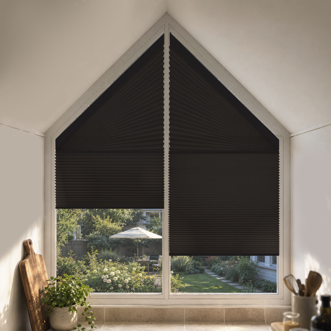 Kincmo Motorized Trapezoid Cellular Shades