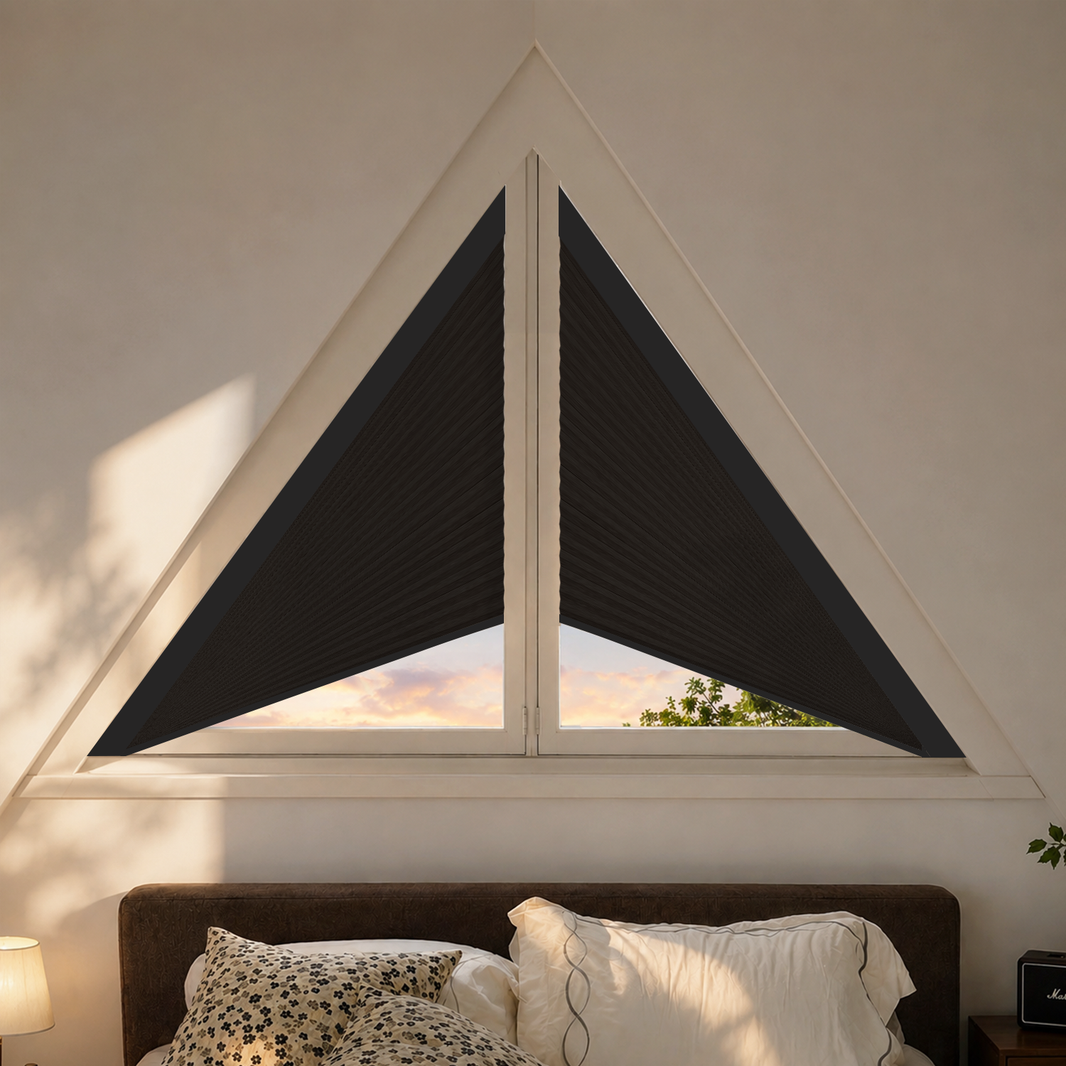 Kincmo Motorized Triangle Cellular Shades