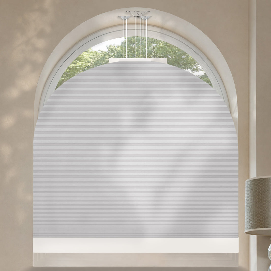 Kincmo Motorized Elongated Arched Cellular Shades