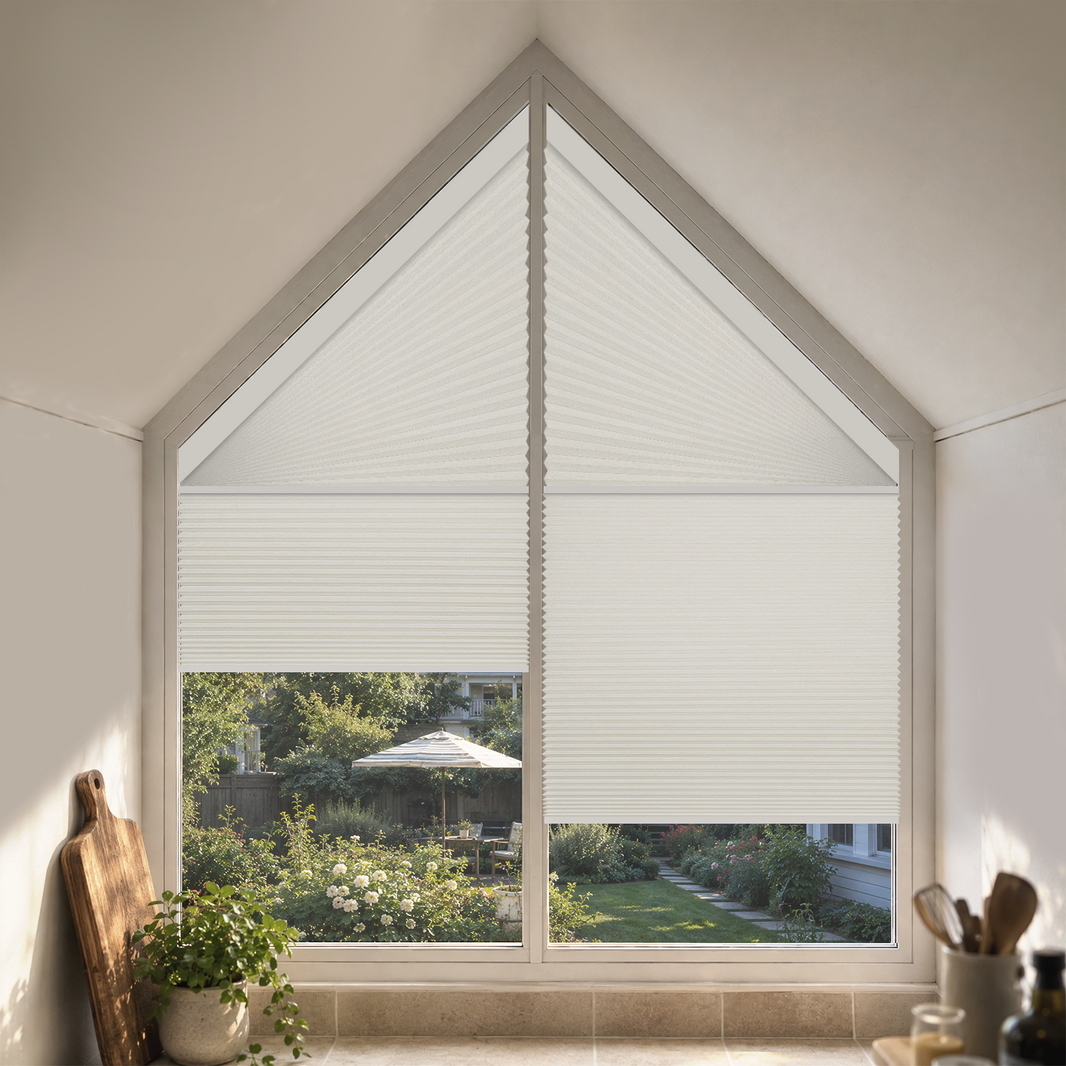 Kincmo Motorized Trapezoid Cellular Shades