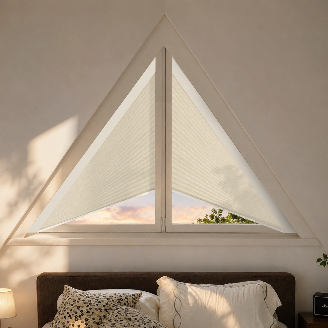Kincmo Motorized Triangle Cellular Shades