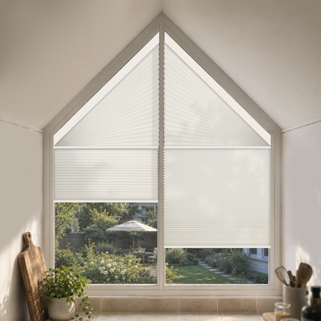 Kincmo Motorized Trapezoid Cellular Shades