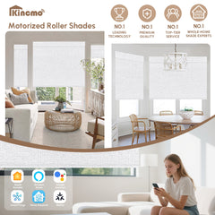 Kincmo Motorized Roller Shades 100% Blackout - Starscape