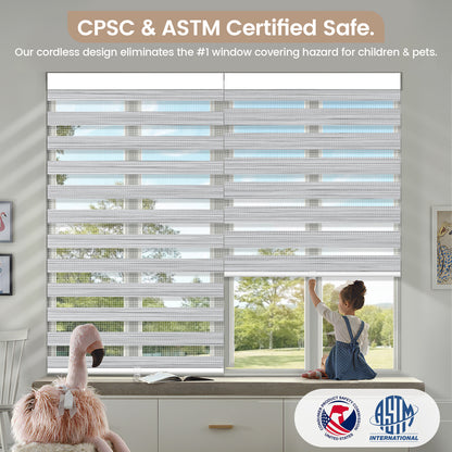 Kincmo Cordless Zebra Shades 90% Blackout - Flow