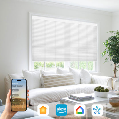 Kincmo Thermal Insulating Light Filtering Motorized Cellular Shades