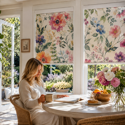 Kincmo Custom Printed Motorized Roller Shades