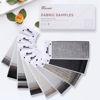 kincmo light filtering roller fabric swatches