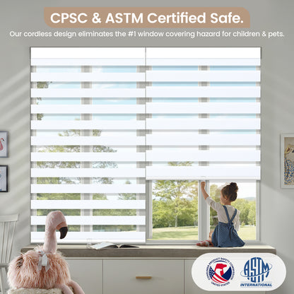 Kincmo Cordless Zebra Shades 100% Blackout - Gentle
