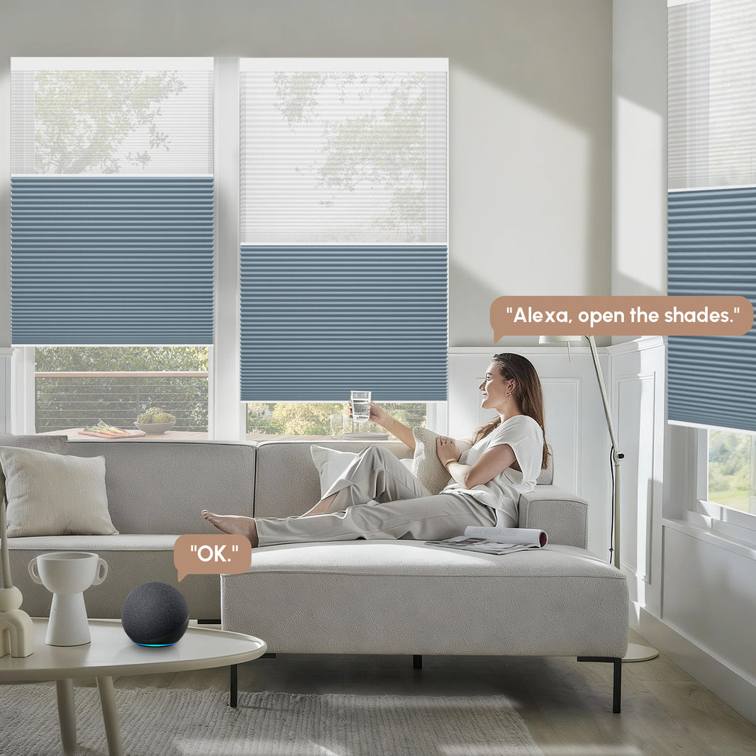 Kincmo Motorized Day/Night Cellular Shades