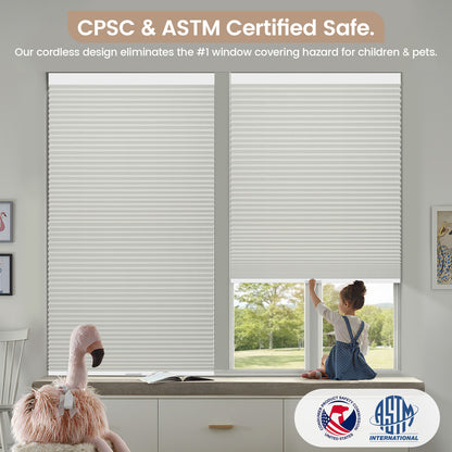 Kincmo Cordless Cellular Shades 100% Blackout, Noise Reduction | Double Cell