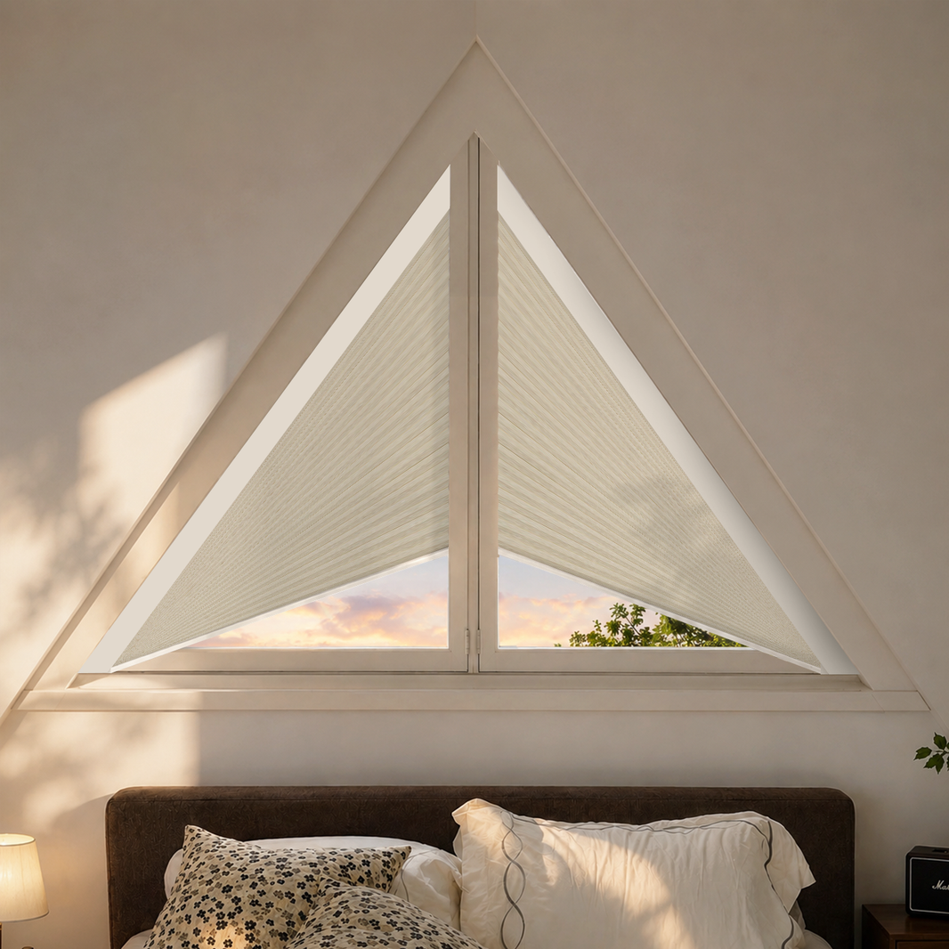 Kincmo Motorized Triangle Cellular Shades