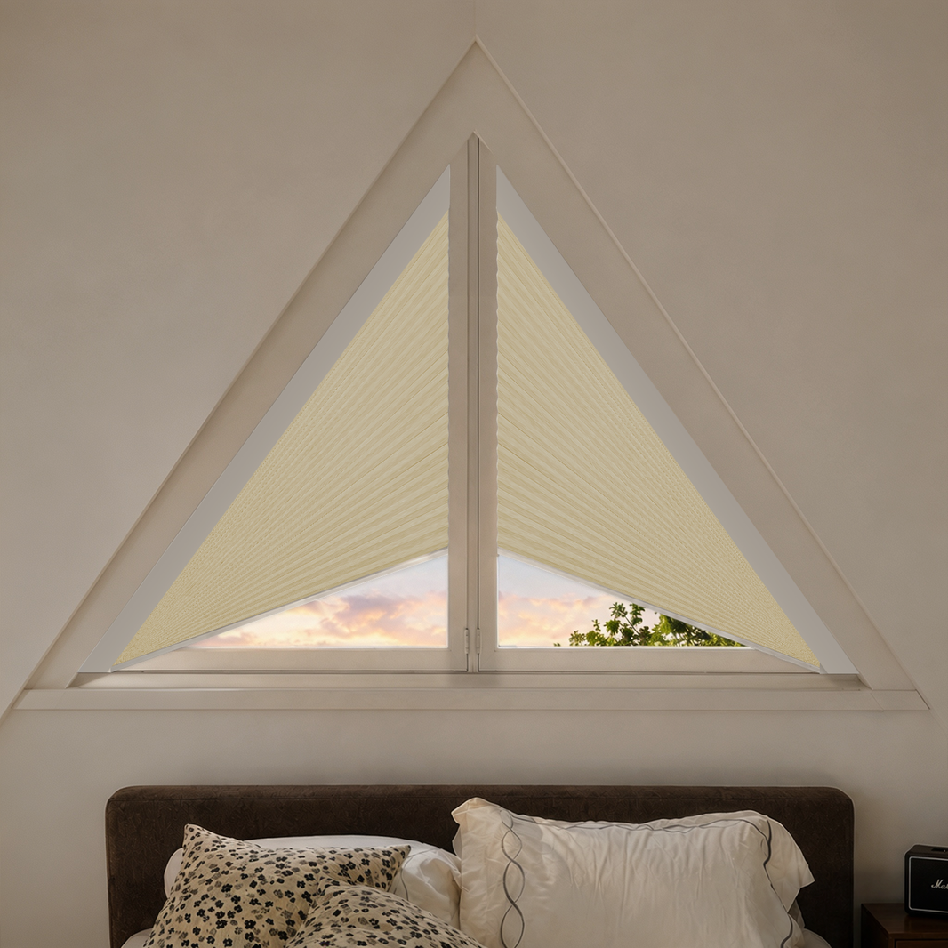Kincmo Motorized Triangle Cellular Shades