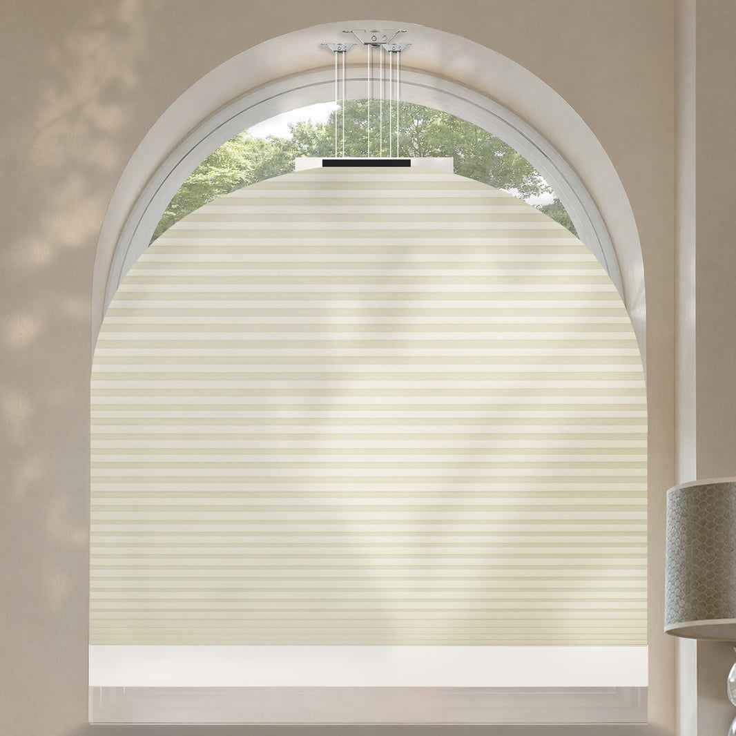 Kincmo Motorized Elongated Arched Cellular Shades
