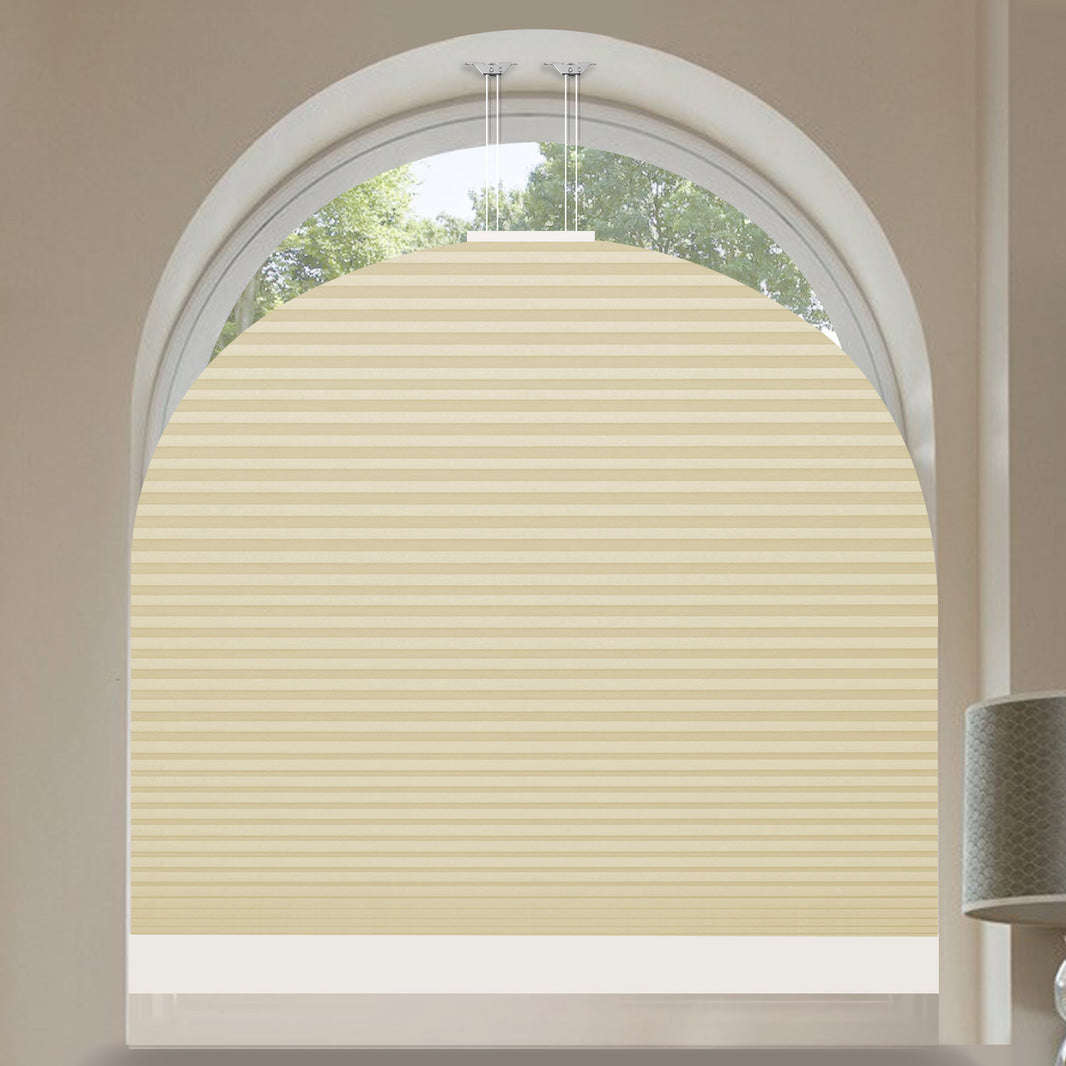 Kincmo Motorized Elongated Arched Cellular Shades