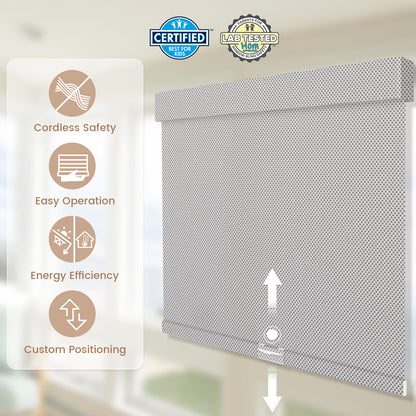 Kincmo Cordless UV Protection Solar Shades 0%/1%/3%/5% Openness