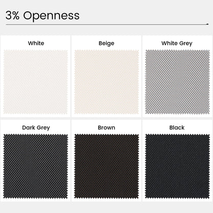 Kincmo Motorized Outdoor Shades 1%/3%/5% Openness