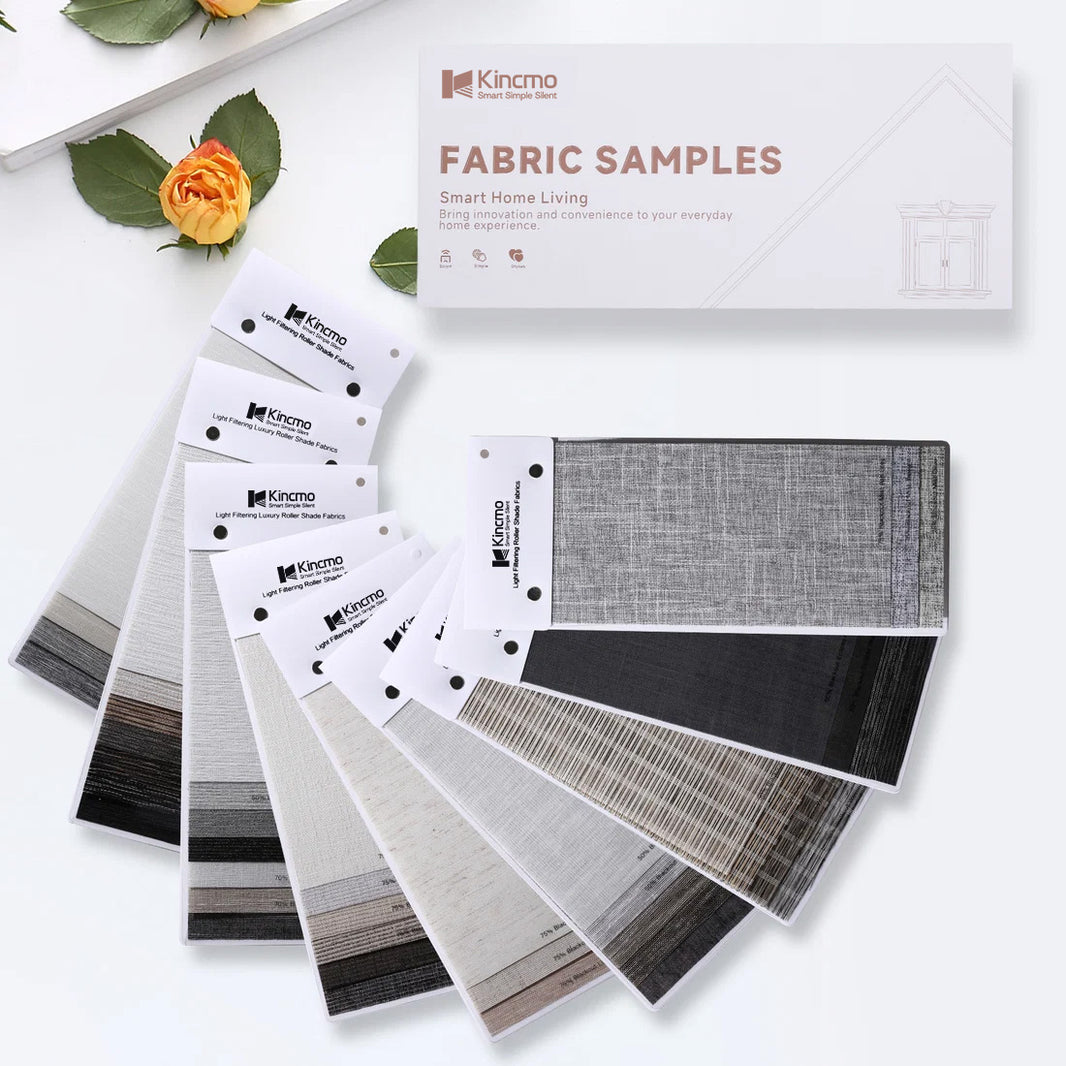 Kincmo Light Filtering Roller Fabric Swatches