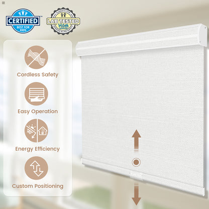 Kincmo Cordless Roller Shades 100% Blackout - Dreamy