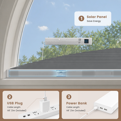 Kincmo Motorized Arched Cellular Shades