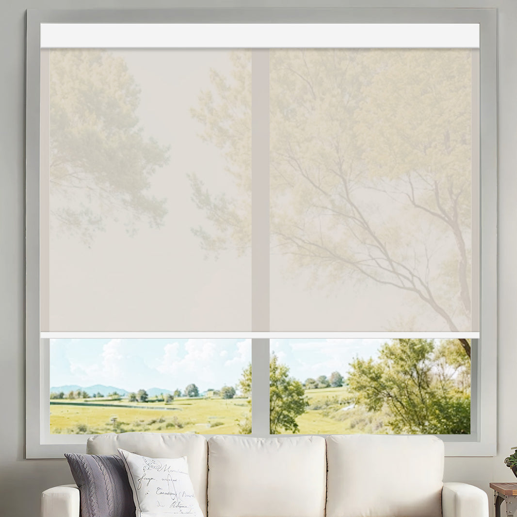 Kincmo Motorized UV Protection Solar Shades 0%/1%/3%/5% Openness