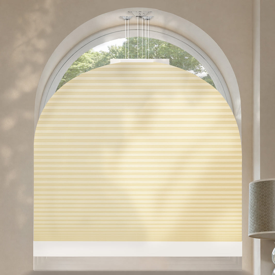 Kincmo Motorized Elongated Arched Cellular Shades