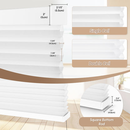 Kincmo Thermal Insulating Light Filtering Motorized Cellular Shades