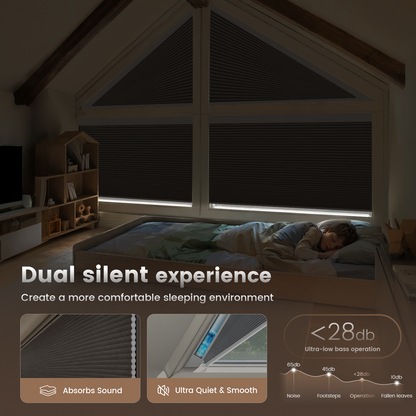Kincmo Motorized Triangle Cellular Shades