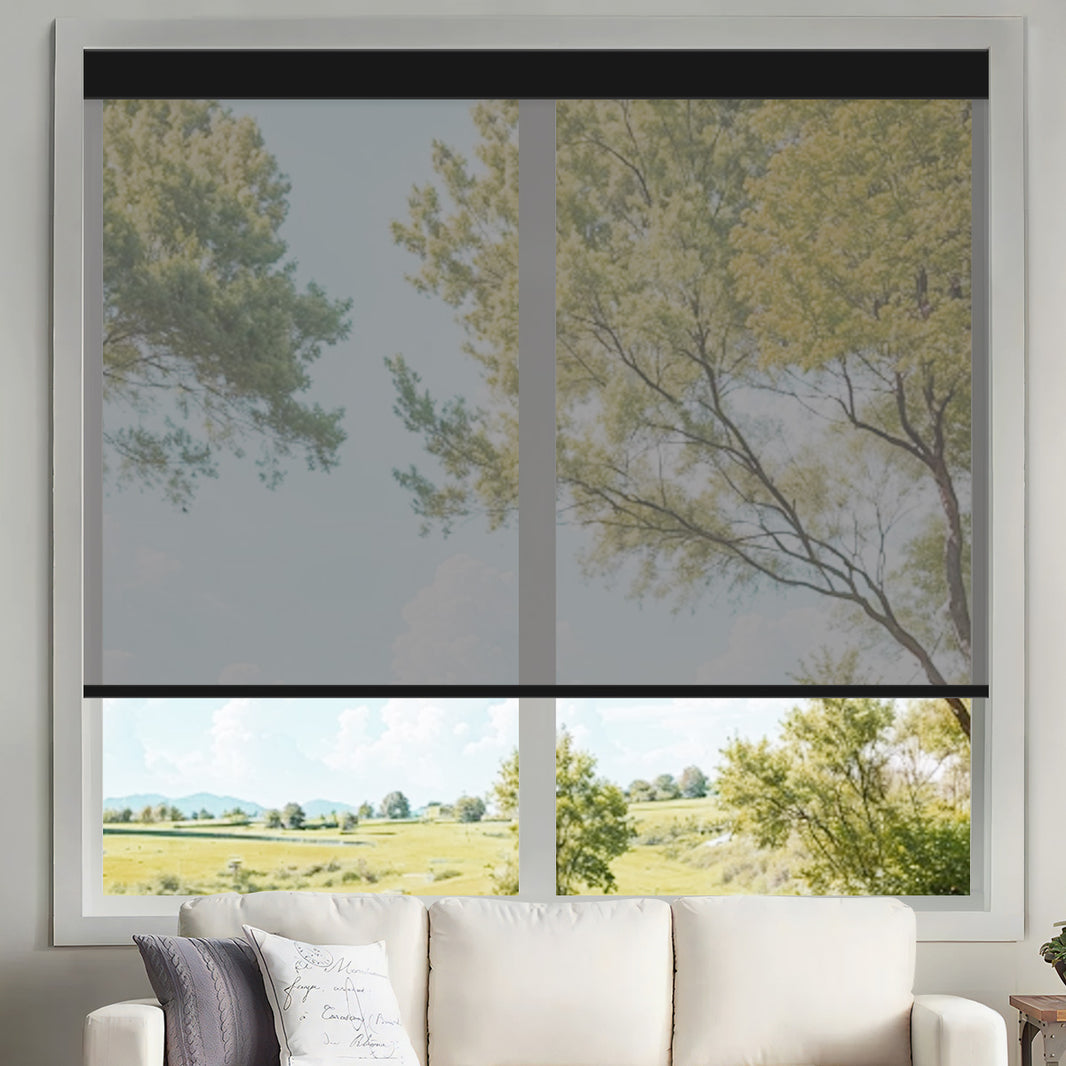 Kincmo Motorized UV Protection Solar Shades 1%/3%/5% Openness